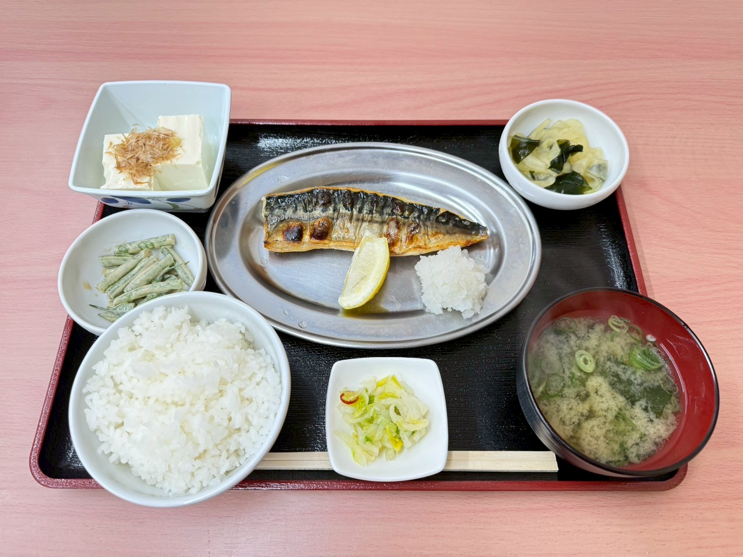 焼魚定食 サバ