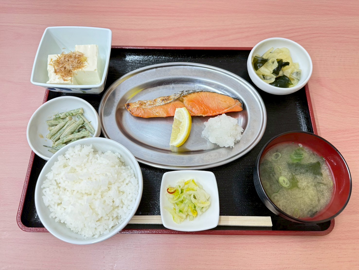 焼魚定食 シャケ